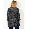 Catherines Women's Plus Size Petite Shadow Stripe Cardigan - 3 of 4