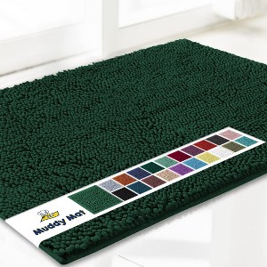 Muddy Mat Highly Absorbent  Soft Chenille Door Mat and Pet Rug Non Slip Thick Washable Area and Bath Mat for Indoor and Outdoor - 1 of 2