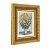 American Art Decor 14.75"x16.75" Ornate Framed Jerusalem Artichoke Flowers Canvas Print by Claude Monet: Impressionist Wall Decor - 2 of 4