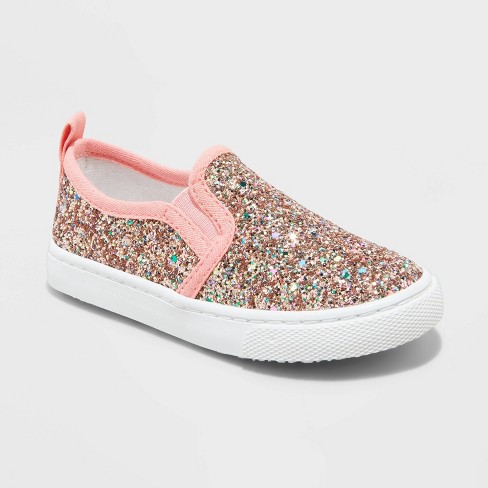 Toddler Madigan Slip-on Glitter Sneakers - Cat & Jack™ :