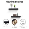 FONTOI 15.75" Floating Shelves, Wall Mounted Shelves for Bathroom, Living Room, Kitchen, Hanging Shelf for Books/Decor, Black, 3.94"*1.18"*15.75" - 3 of 4