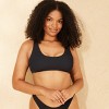 Women's Pucker Textured Scoop Front Bralette Bikini Top - Wild Fable™ - 4 of 4