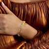 Ross-Simons 1.60 ct. t.w. Multi-Gemstone Crisscross Bangle Bracelet in 18kt Gold Over Sterling - 2 of 3