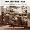 Modern Fluted Sideboard Buffet Cabinet with 65.8-Inch Width, Four Doors for Kitchen Storage, Elegant Wood Sideboard for Dining Room - 4 of 4
