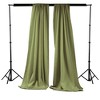 Slickblue Pack of 2 Polyester Backdrop Drapes – 96"H x 58"W, Rod Pocket, Semi Sheer, Serged Edges, 41 Colors Options - 2 of 3