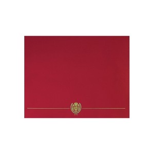 Great Papers Classic Crest Certificate Holders 12" x 9.38" Red 50/Pack (903031PK10) - 1 of 1