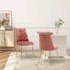 Clihome Velvet Dining Chairs Set of 2 - 3 of 4