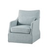 CAVINAS Polyester Swivel Accent Chair with Mid-Height Back and Skirt Hem,Upholstered Swivel Living Room Chairs,Reading Chairs for Living Room - 2 of 4