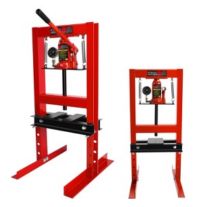 Hydraulic Press, 6 Ton 13000LBS H-Frame Shop Press with Gauge & Movable Plates for Garage Professional - 1 of 4