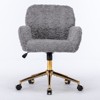 NicBex Luxury Velvet Swivel Office with Reclining Back,Chic Height Adjustable Ergonomics Computer Chair with Wheels,Versatile Vanity Chairs - 2 of 4