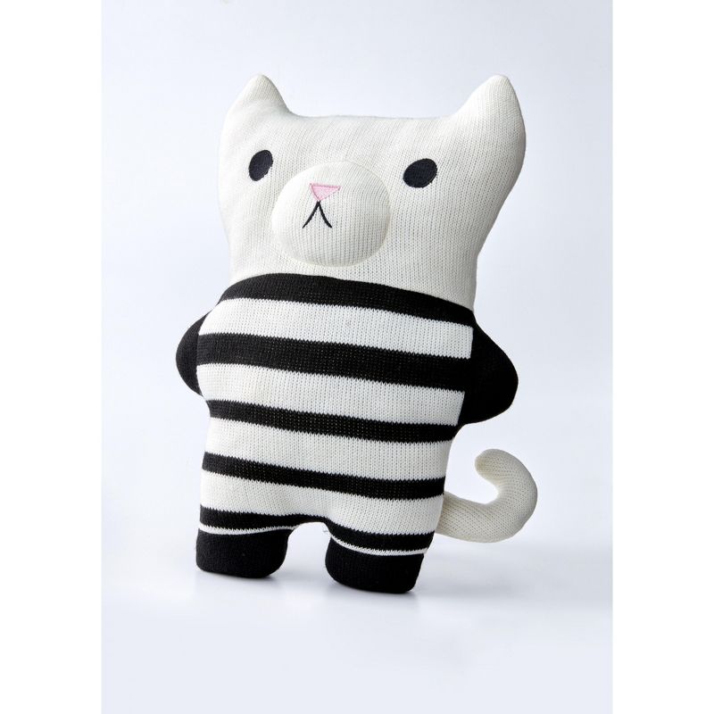 Saturday Park Henry The Cat Pillow Buddy  - 17" Tall Black and White, 1 of 11