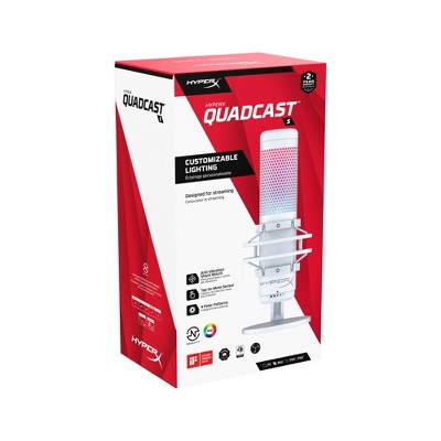 HyperX QuadCast S RGB USB Condenser Microphone for PC/PlayStation 4 - White_1