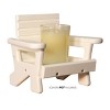 JCS Wildlife Mini White Adirondack Chair Candle or Drink Holder, Lake Life - 3 of 4