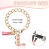 Unique Bargains Epoxy Resin Colorful Glittery Tassel Sports Water Bottle Accessories Letter Charm 1 Pc - 2 of 4