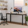 Acekool 63" Modern Computer Desk - Black Metal Frame Writing Table for Home & Office - 2 of 4