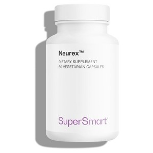 SuperSmart Neurex - Advanced Brain Supplement - with Ginkgo Biloba, Bacopa Monnieri, GPC, Huperzine A | Non-GMO & Gluten Free - 60 Vegetarian Capsules - 1 of 4