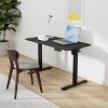 Infurnic Desks, Standing Desk with Splice Board, Adjustable Height Sit Stand Desk for Office or Home, Black, 24"*48"*27.5" - 2 of 4