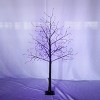 INFURNIC Party Decorations and Accessories Spooky Halloween Tree with Adjustable Branches and Purple Glow, Black, 35"*35"*76.8" - 3 of 4