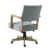 Debora Modern Task Chair Arm Chair for Living Room and Office Room  with Nailed Trims| KARAT HOME - 4 of 4