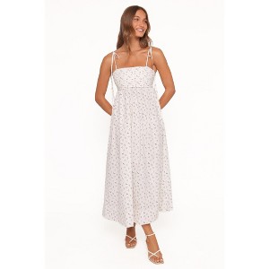 knee length dresses for ladies Lavender Pleated Maxi Dress L main image 1