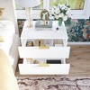 FUFU&GAGA Contemporary Design Two Drawer Nightstand for Bedroom Storage Bedside Dresser - 3 of 4