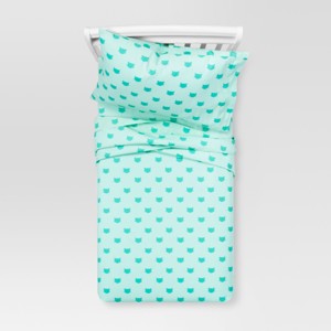Cats Mint 100% Cotton Sheet Set (Queen) - Pillowfort , Green