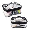 Generic 2 Pack Portable Clear Makeup Bag Zipper Waterproof Cosmetics Bag Transparent Travel Storage - 3 of 4