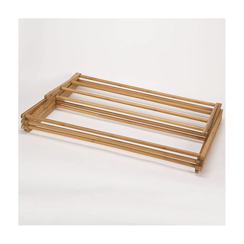 Wooden Clothes Drying Rack - Hang Rack for Clothes - Laundry Rack for Clothing Drying Natural - Homeitusa, 2 of 4