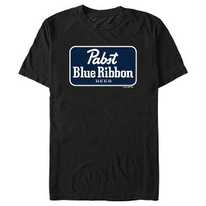 Men's Pabst Blue Ribbon Label Logo T-Shirt - 1 of 4