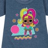 - LOL Surprise! - Glow Grrrl Retro Styled Graphic Short Sleeve Fleece Dress - 2 of 4