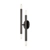 Livex Lighting Monaco 4 - Light Wall Light in  Black Chrome - 3 of 4
