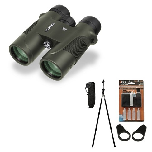 Vortex 10x50 Crossfire HD Roof Prism Binoculars with Harness Case, Cap and  Floating Strap Bundle 