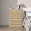 FUFU&GAGA Wooden Storage Cabinet Nightstand with Card - Locked Hidden Drawer - 4 - Drawer Organizer for Secure Storage Dresser - 2 of 4