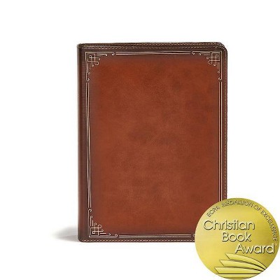  CSB Ancient Faith Study Bible, Tan Leathertouch - by  Holman Bible Staff (Leather Bound) 