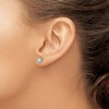 Chisel Stainless Steel Polished Mother of Pearl and CZ Earrings - 3 of 4