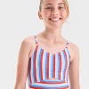 Girls' Malibu Stripe One Piece Swimsuit - Cat & Jack™ - 3 of 3