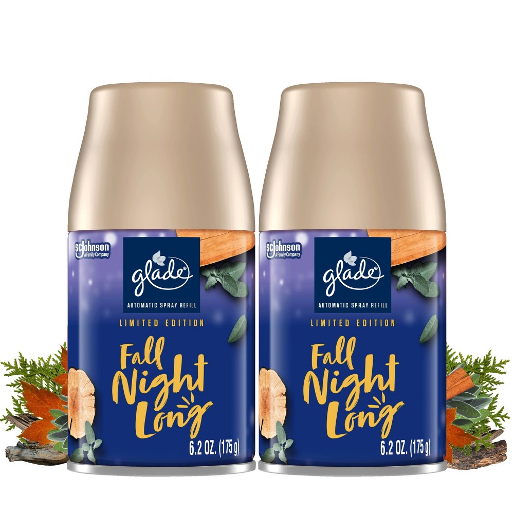 Photos - Air Freshener Glade Automatic Spray  - Fall Night Long Refill - 12.4oz/2pk 