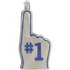 Old World Christmas Blown Glass Ornament for Christmas Tree, Detroit Lions Foam Finger - 3 of 4