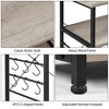 Yaheetech Kitchen Storage Rack with Basket/Hooks/Storage - 4 of 4