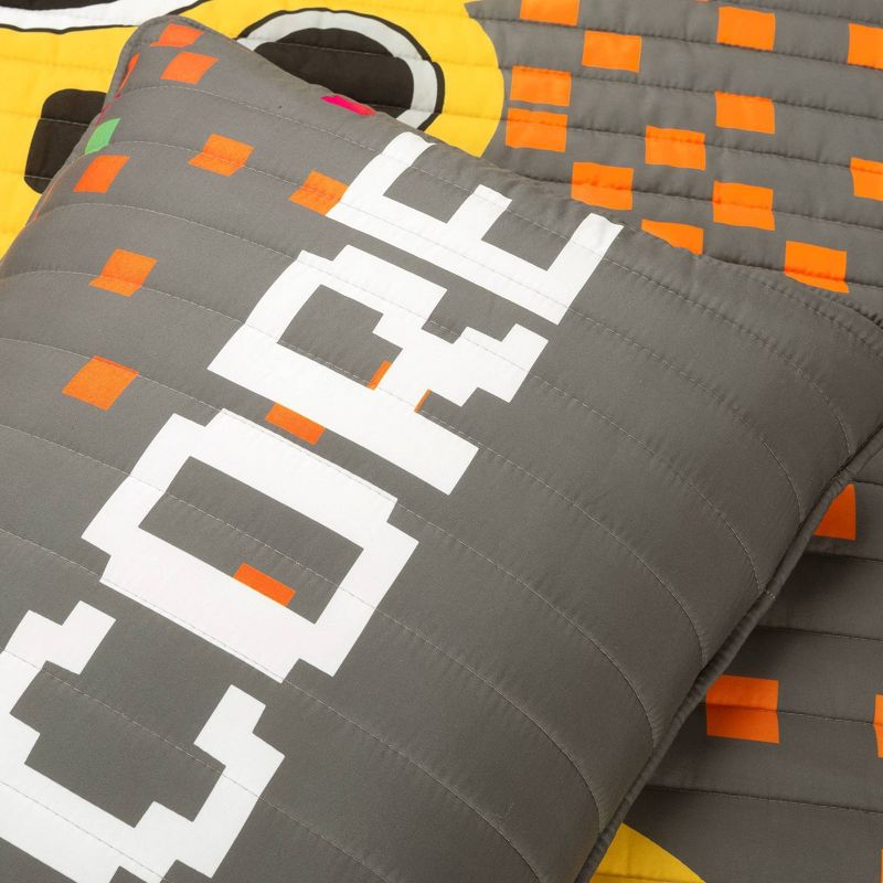 Kids' Video Games Reversible Oversized Quilt Set - Lush Décor, 6 of 14