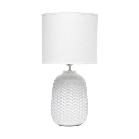 Simple white table store lamp