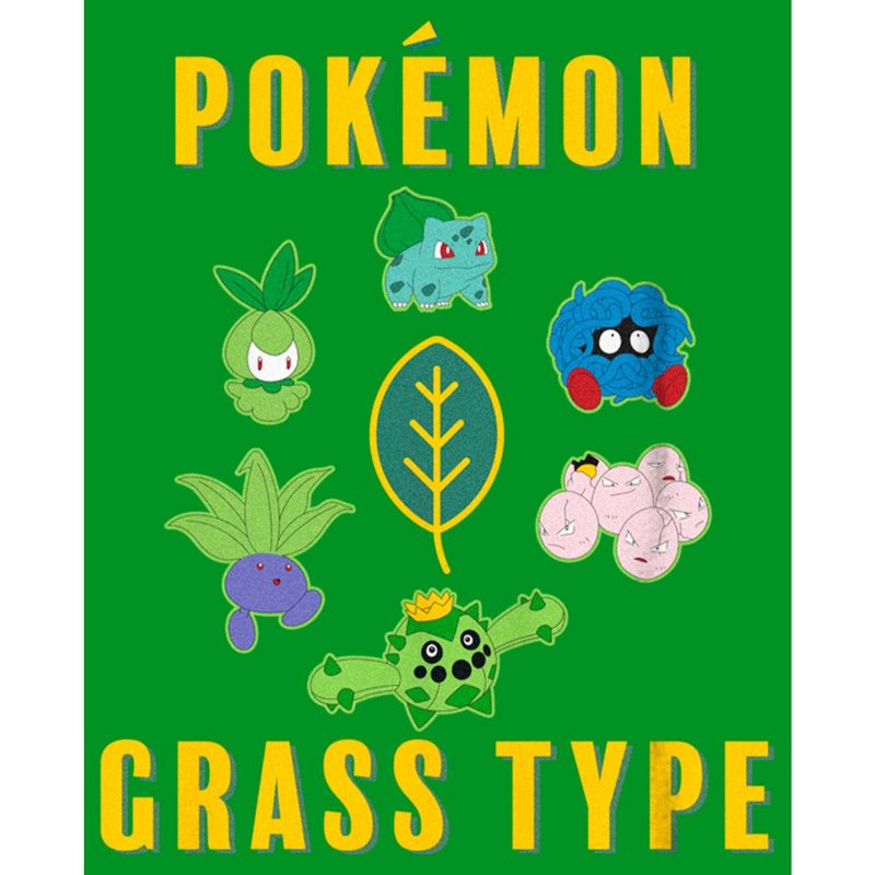 Boy's Pokemon Grass Type Group T-Shirt, 2 of 5