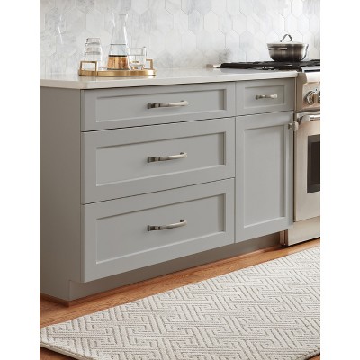 Gunmetal Steel 3-Inch Traditional Cabinet Pull with Mounting Hardware