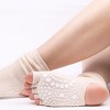 Anna-Kaci Women's Open Toe Grip Yoga Socks with Anti-Slip Sole and Cut-Out Instep Design for Pilates and Barre Workouts Comfort - 3 of 4