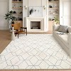 Area Rug - Modern Non-Slip Low Pile Stain Resistant Carpet, Soft Checkered Indoor Rug for Living Room Bedroom Dining Room - 3 of 4