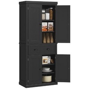 NicBex 72.5 Inch Kitchen Pantry Storage Cabinet with 4 Doors and 2 Drawers for Dining Room,Bathroom,Kitchen - 1 of 4