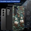 BONGEEK Case Compatible with Samsung Galaxy S25 Plus,Scratch Resistant Hybrid 2-Layer Hard Shell Bright Phone Case,Christmas Retro Snowman Green - 4 of 4