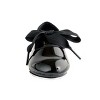 Dance Class Patent Flexible Tap Shoe with ribbon tie - image 3 of 4