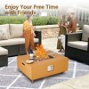 36 Inch Patio Propane Fire Pit Table with Wind Guard,50000BTU,Rain Cover - 2 of 4