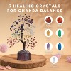 HOM Crystal Tree of Life with 7 Crystals and Healing Stones - Artificial Tree Home Decor with 7 Healing Crystals to Align 7 Chakras - 2 of 4